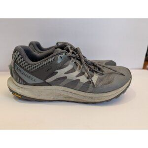 Merrell Womens Trail Running Shoes Vibram Sole Gray Mesh Size 9.5 Athletic Sneak